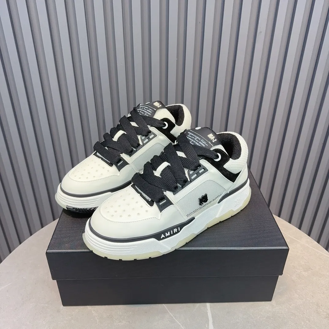 Men's shoes 💰660💰 AMIRI AMIRI trendy brand hot sale 🔥 Available all year round, couples 💑 Official website synchronization Imported fabrics 1⃣️ vs 1⃣️ replica, original factory special original sole, 35-45 (45. non-refundable)